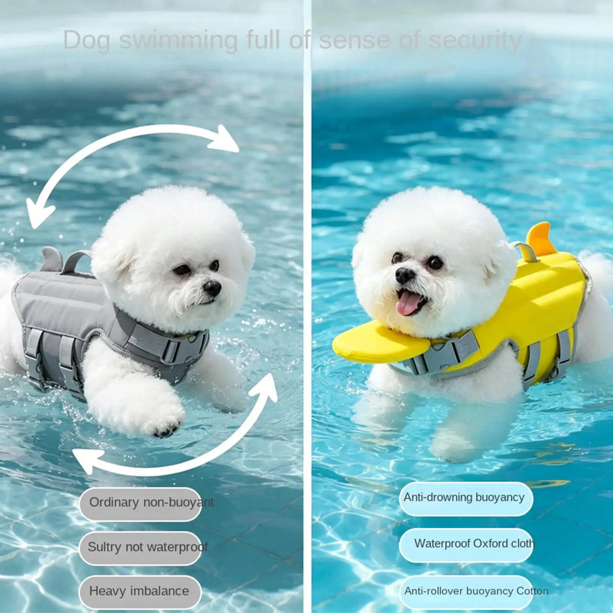 AquaPup High-Buoyancy Dog Life Jacket