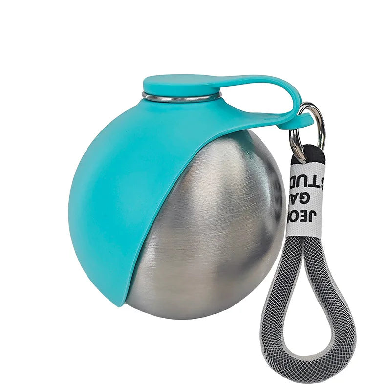 2-in-1 Portable Dog Water Bottle with Built-In Drinking Bowl
