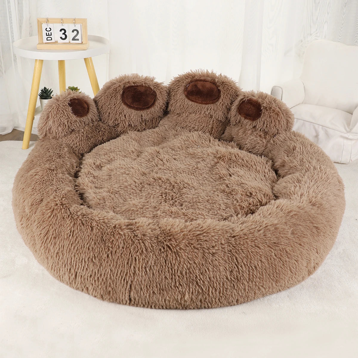PawNest Fluffy Comfort Pet Bed