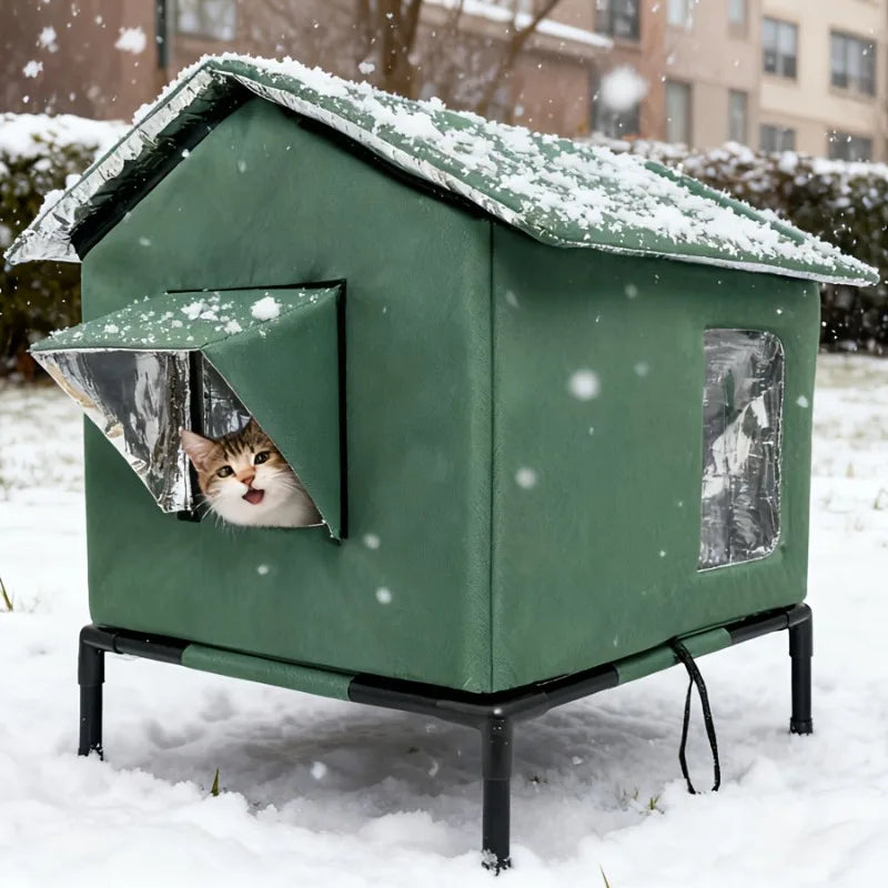 CozyGuard Insulated Outdoor Cat House
