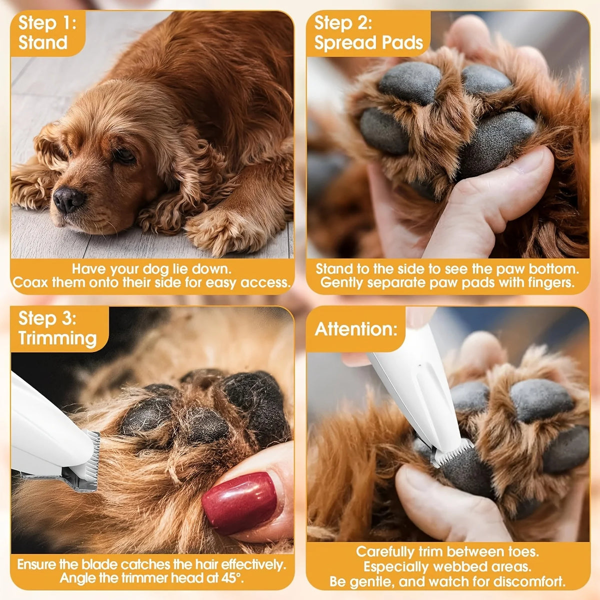 Rechargeable Paw & Detail Trimmer for Dogs & Cats
