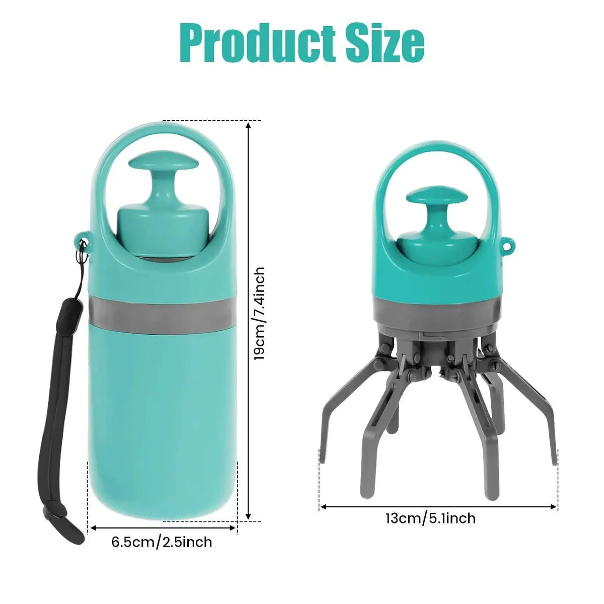 Portable No-Touch Dog Pooper Scooper