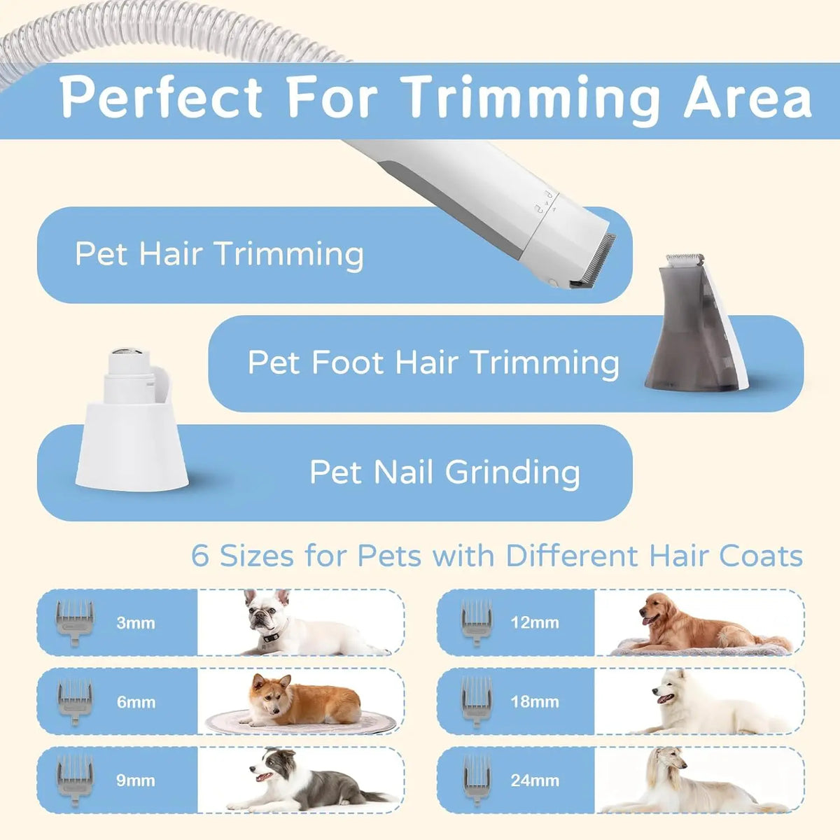 CleanPaws 7-in-1 Pet Grooming Vacuum