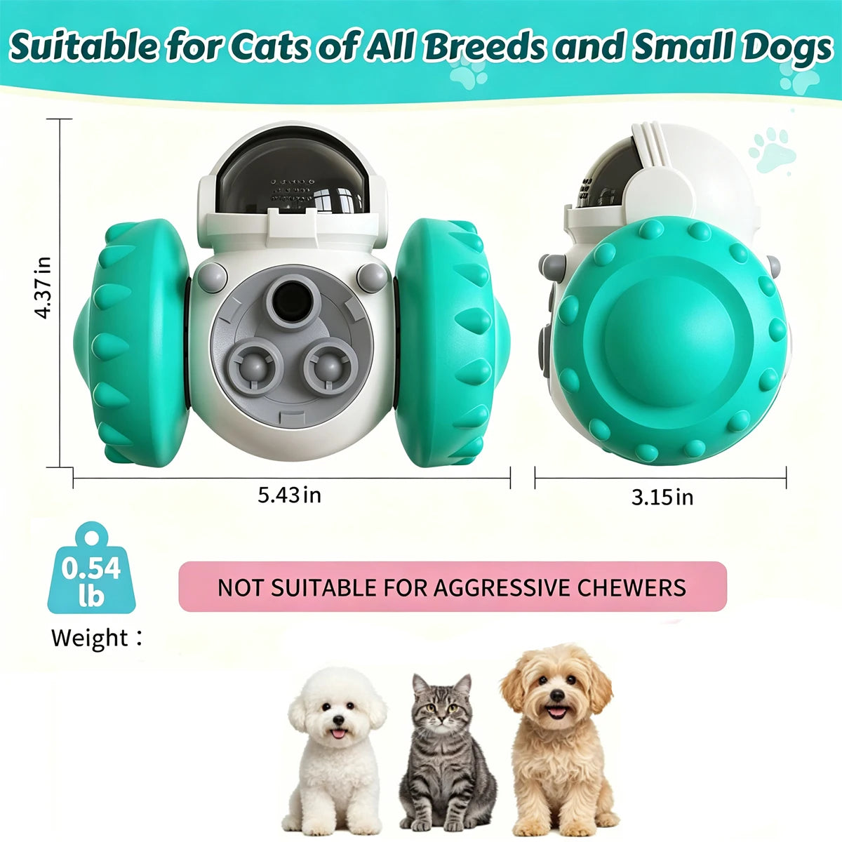 TreatRover Interactive Slow Feeder Puzzle Toy
