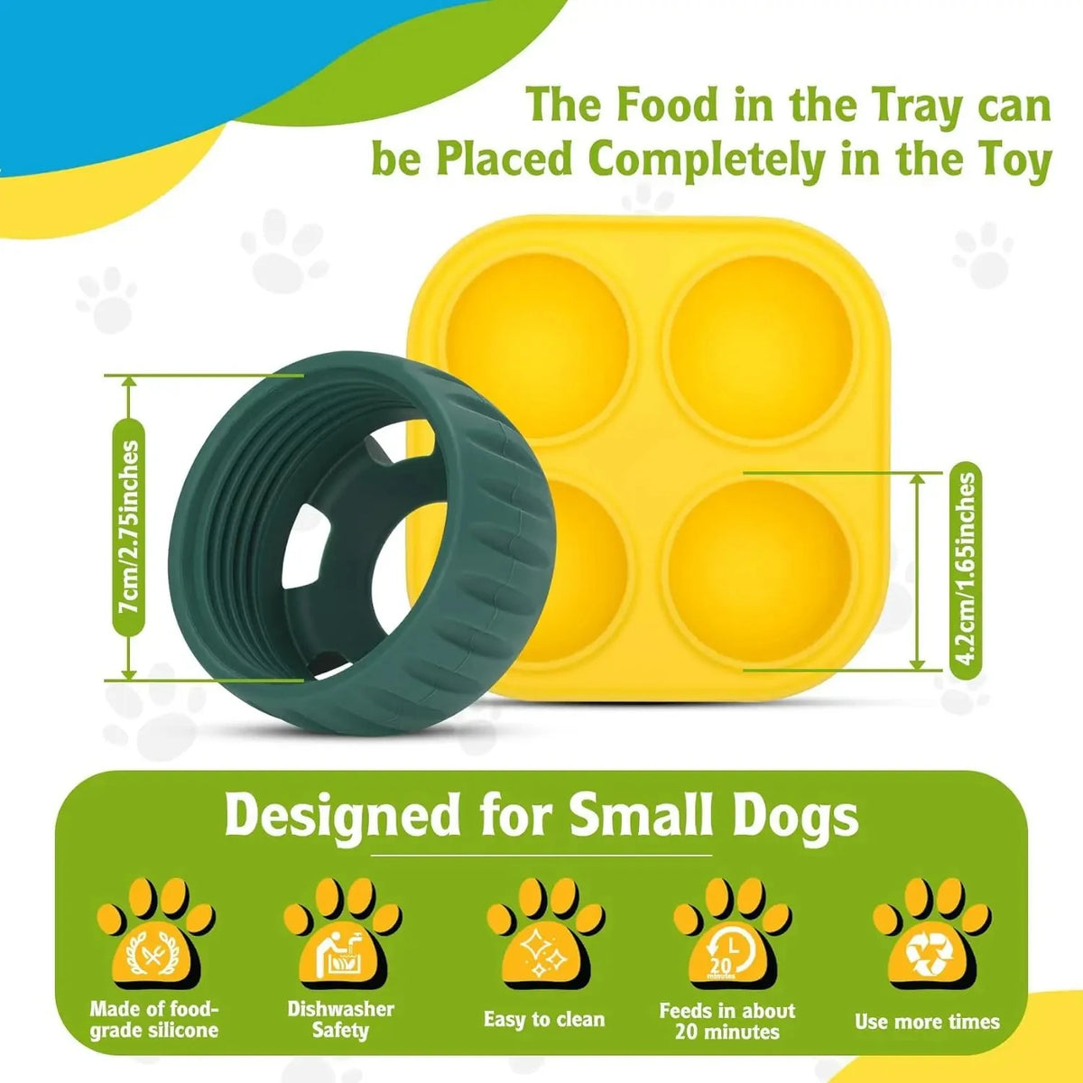 TreatRoll Interactive Dog Treat Ball & Freezer Mold