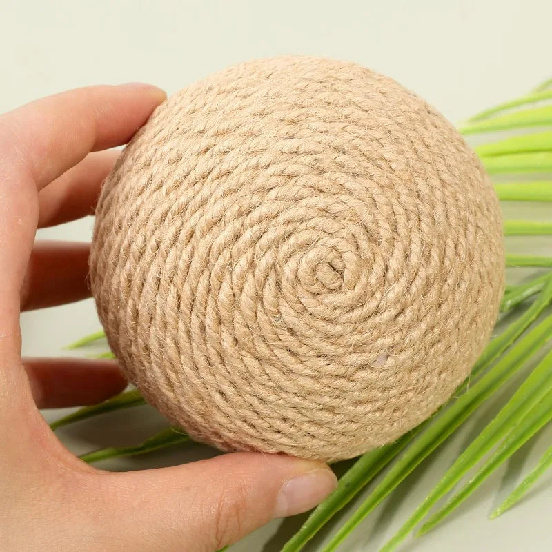 Natural Jute Interactive Cat Scratching Balls