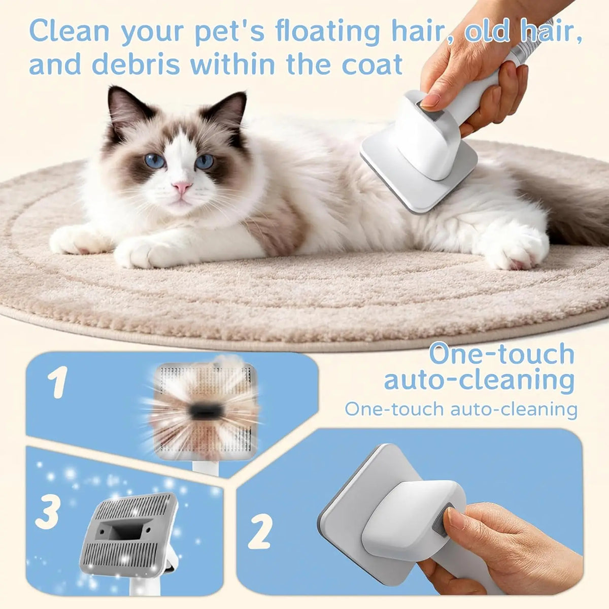 CleanPaws 7-in-1 Pet Grooming Vacuum