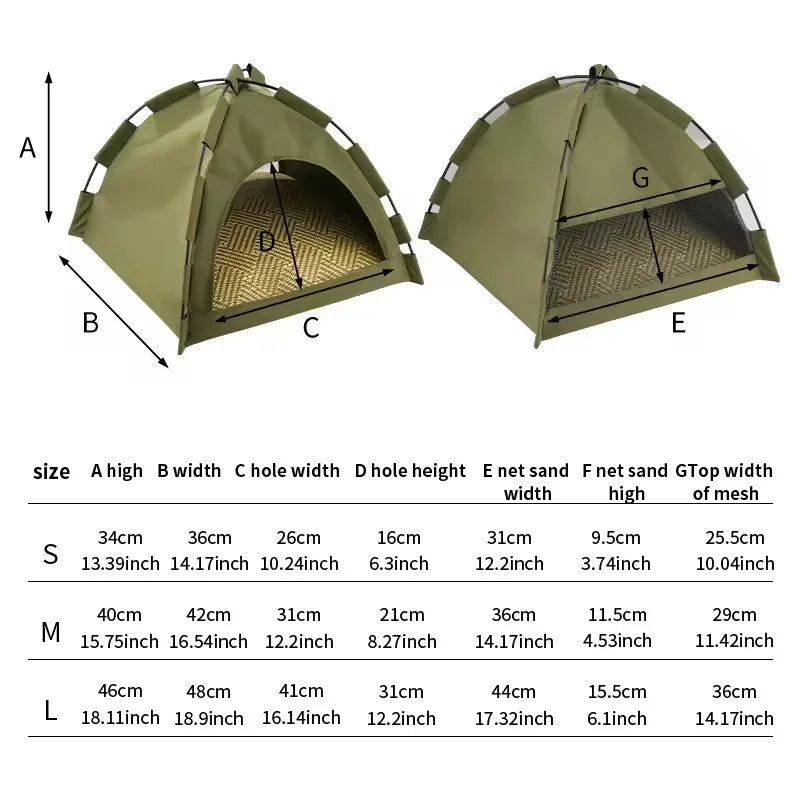 CozyCamp Foldable Pet Tent Bed