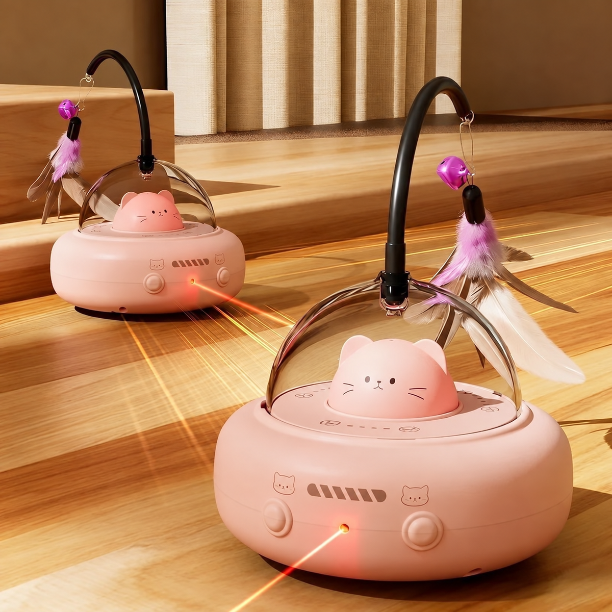WhiskerSpin Automatic Interactive Cat Teaser Toy