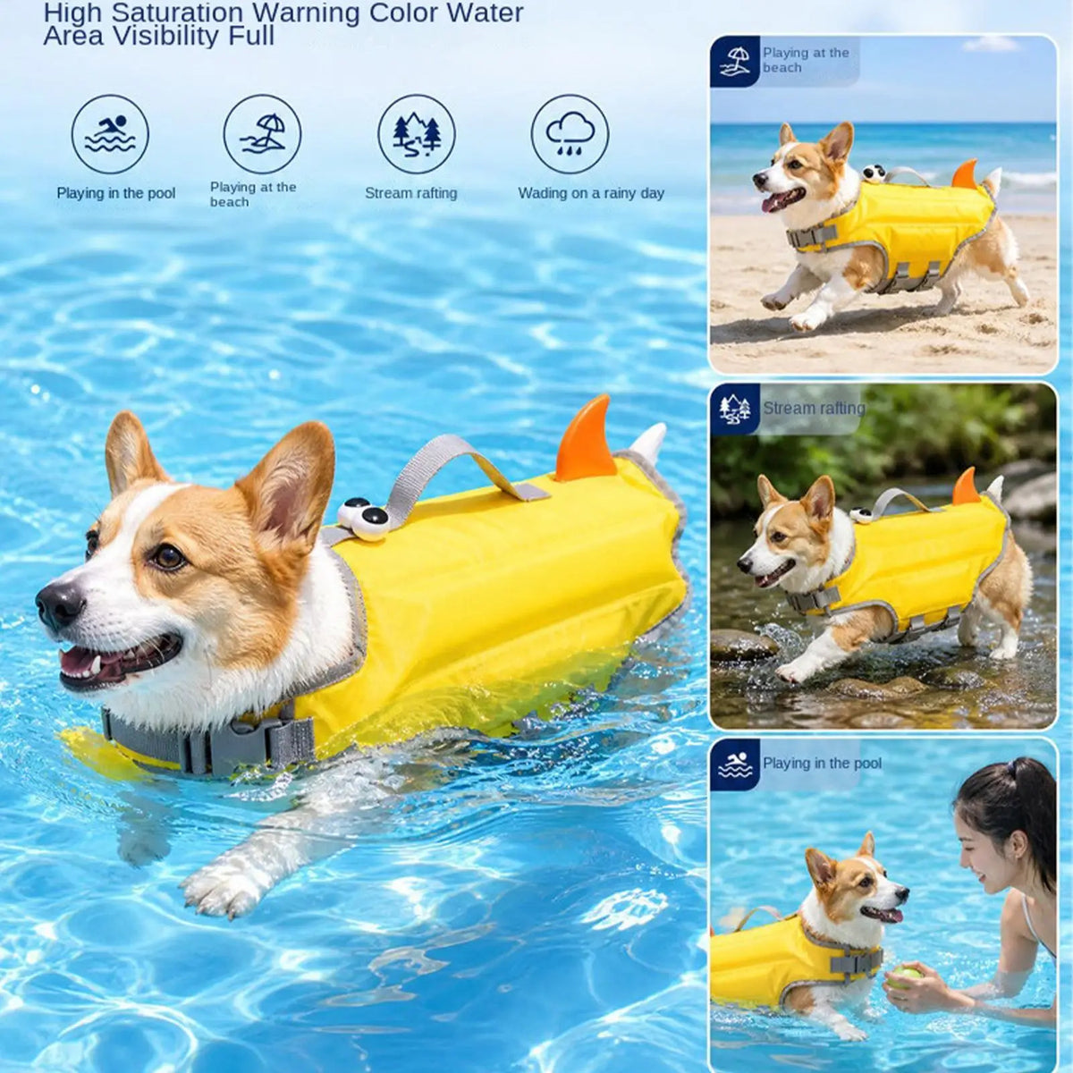 AquaPup  High-Buoyancy Dog Life Jacket