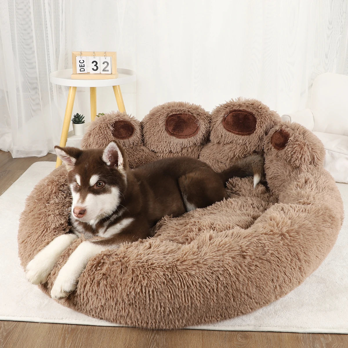 PawNest  Fluffy Comfort Pet Bed