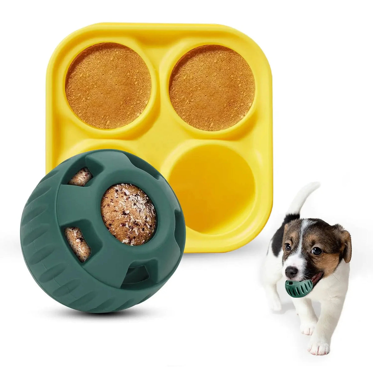 TreatRoll Interactive Dog Treat Ball & Freezer Mold