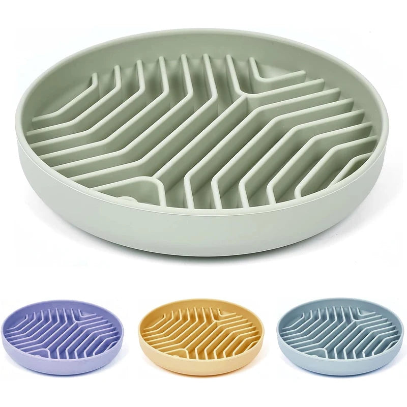 Silicone Slow Feeder & Lick Mat for Dogs & Cats