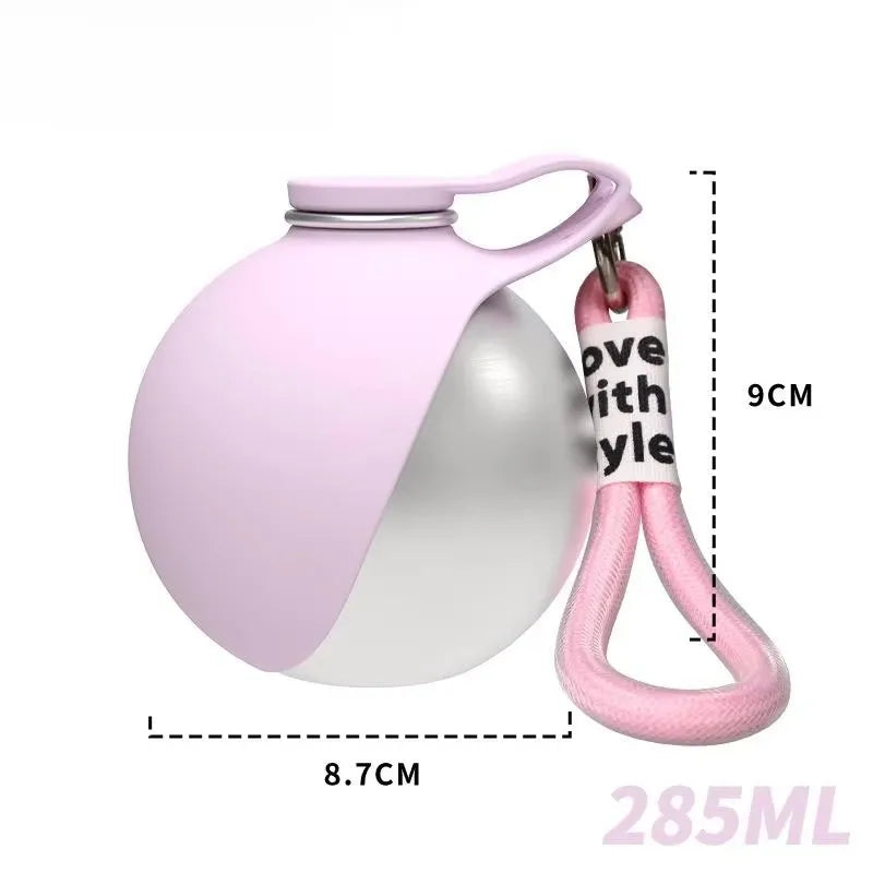 2-in-1 Portable Dog Water Bottle with Built-In Drinking Bowl