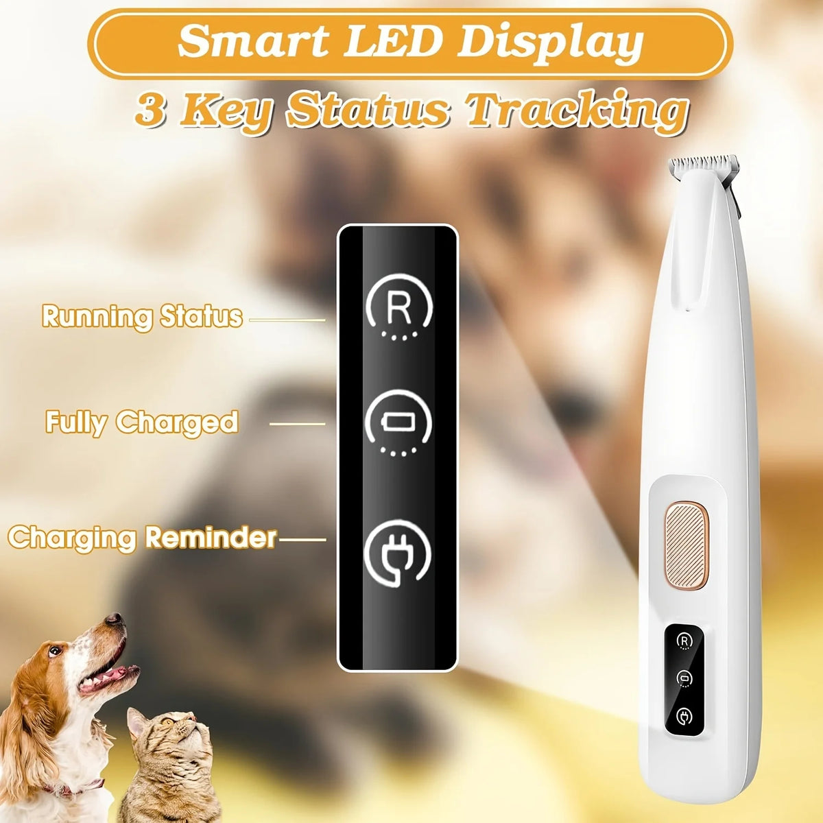 Rechargeable Paw & Detail Trimmer for Dogs & Cats