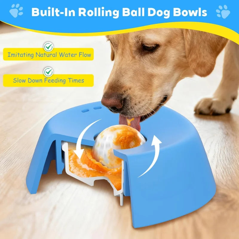 LickiRoll Slow Feeder Dog Bowl