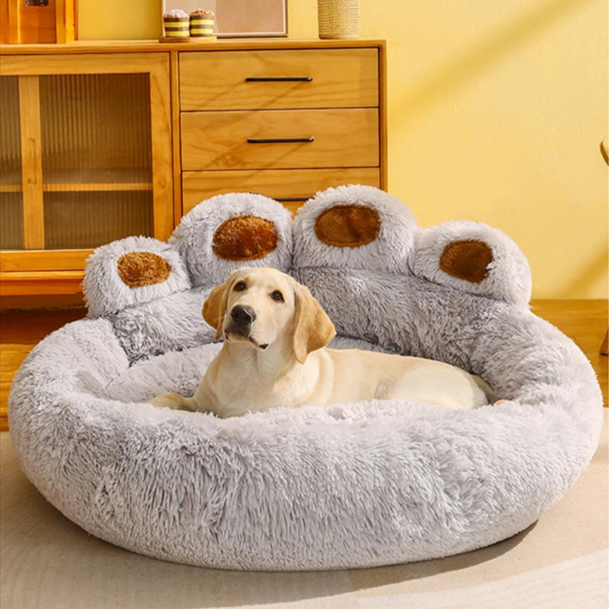 PawNest  Fluffy Comfort Pet Bed