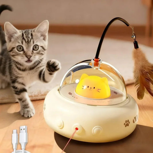 WhiskerSpin Automatic Interactive Cat Teaser Toy