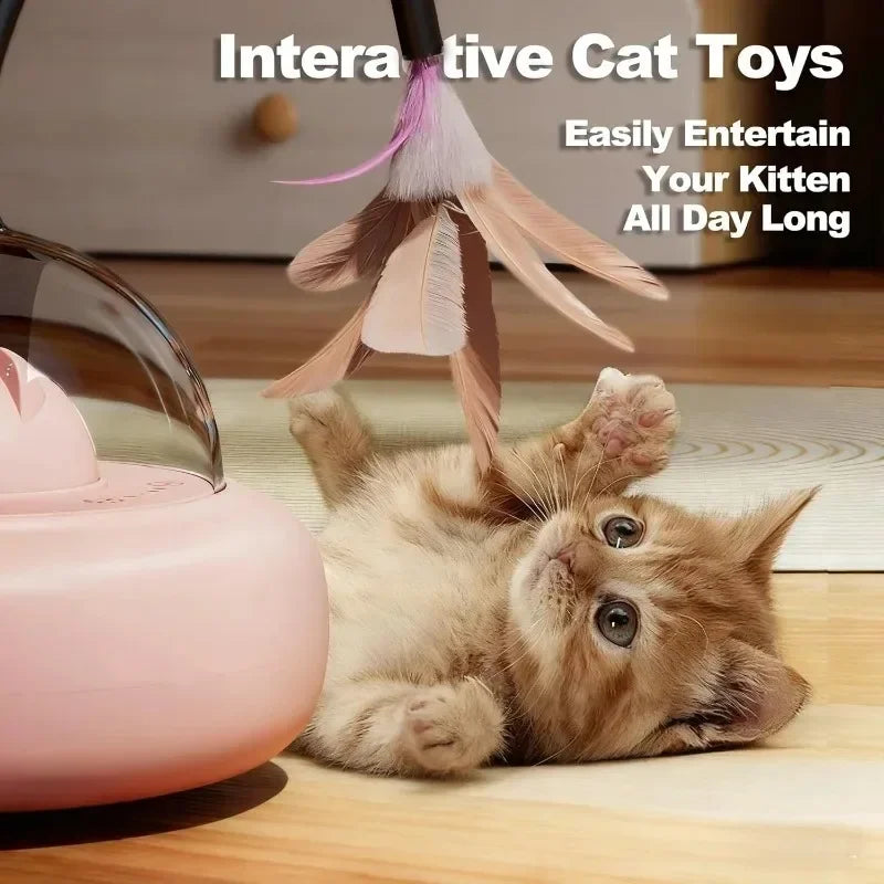 WhiskerSpin Automatic Interactive Cat Teaser Toy