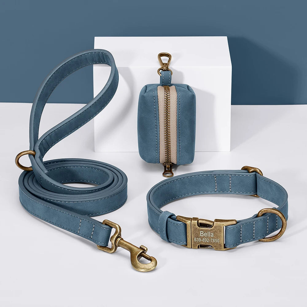 Personalized  Dog Leash,Leash & Poop Bag Set