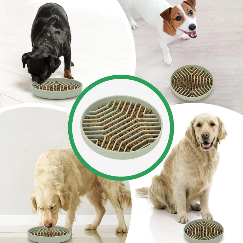 Silicone Slow Feeder & Lick Mat for Dogs & Cats