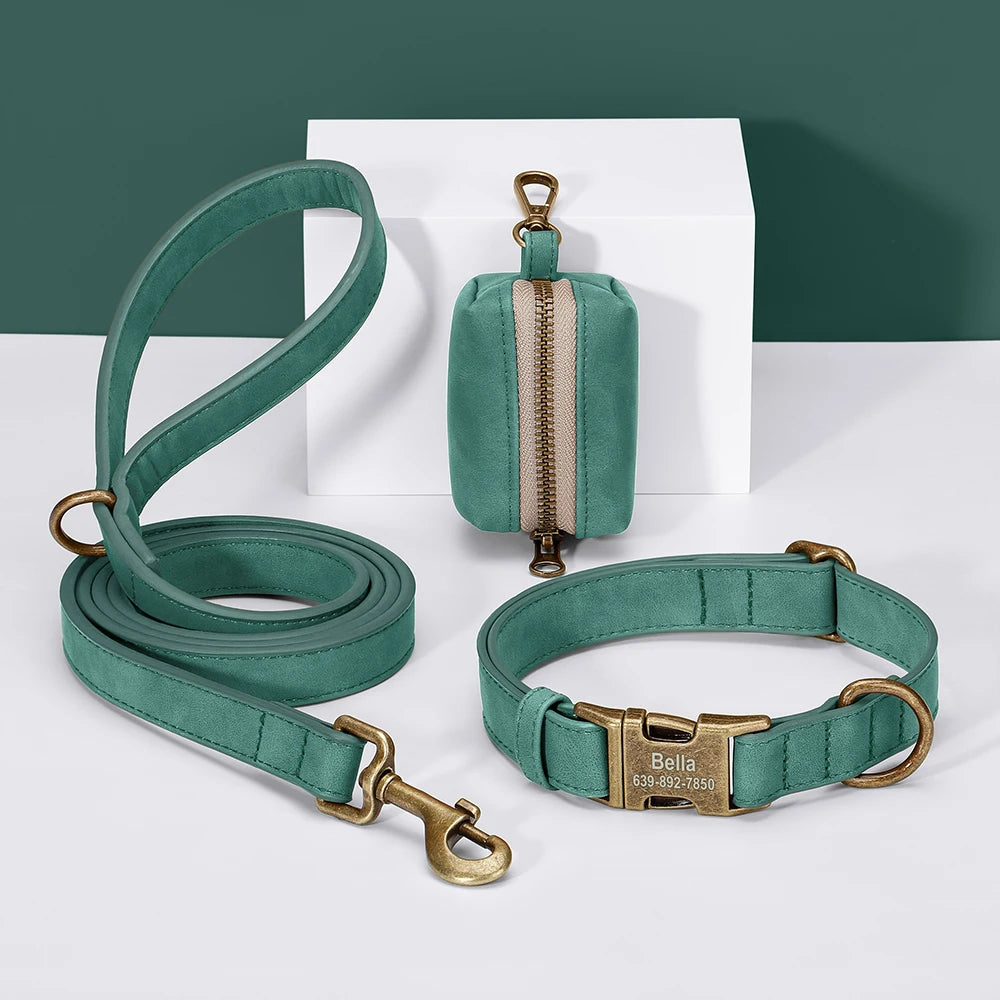 Personalized  Dog Leash,Leash & Poop Bag Set