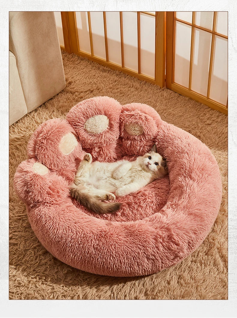 PawNest  Fluffy Comfort Pet Bed