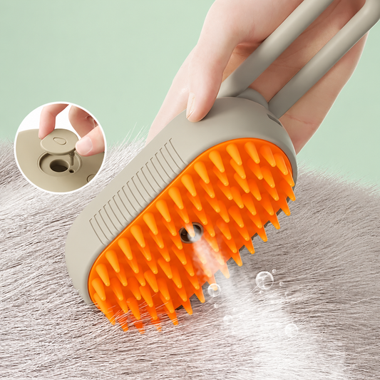 3-in-1 Pet Steam Grooming Brush