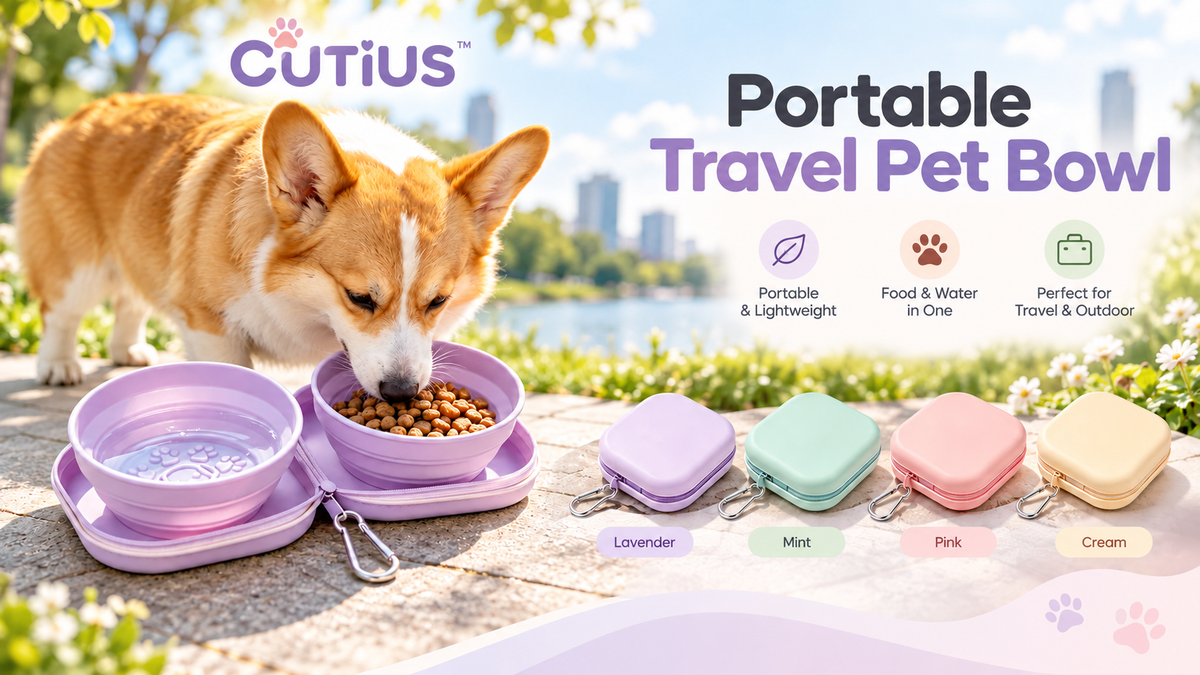 PawPack Portable Double Travel Bowl