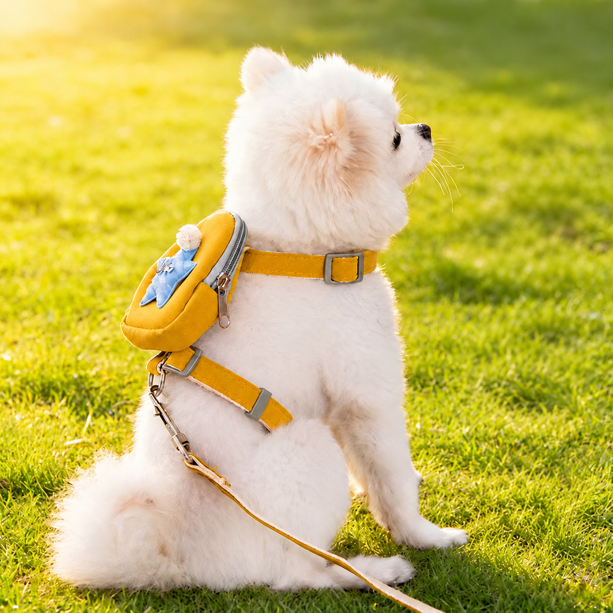 Cutius SweetStep Adjustable Pet Harness & Leash