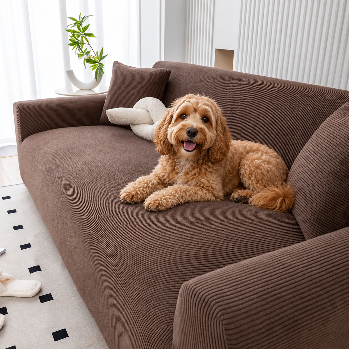 CozyCord Soft Stretch Sofa Cover