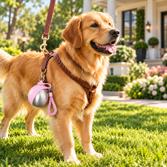 2-in-1 Portable Dog Water Bottle with Built-In Drinking Bowl