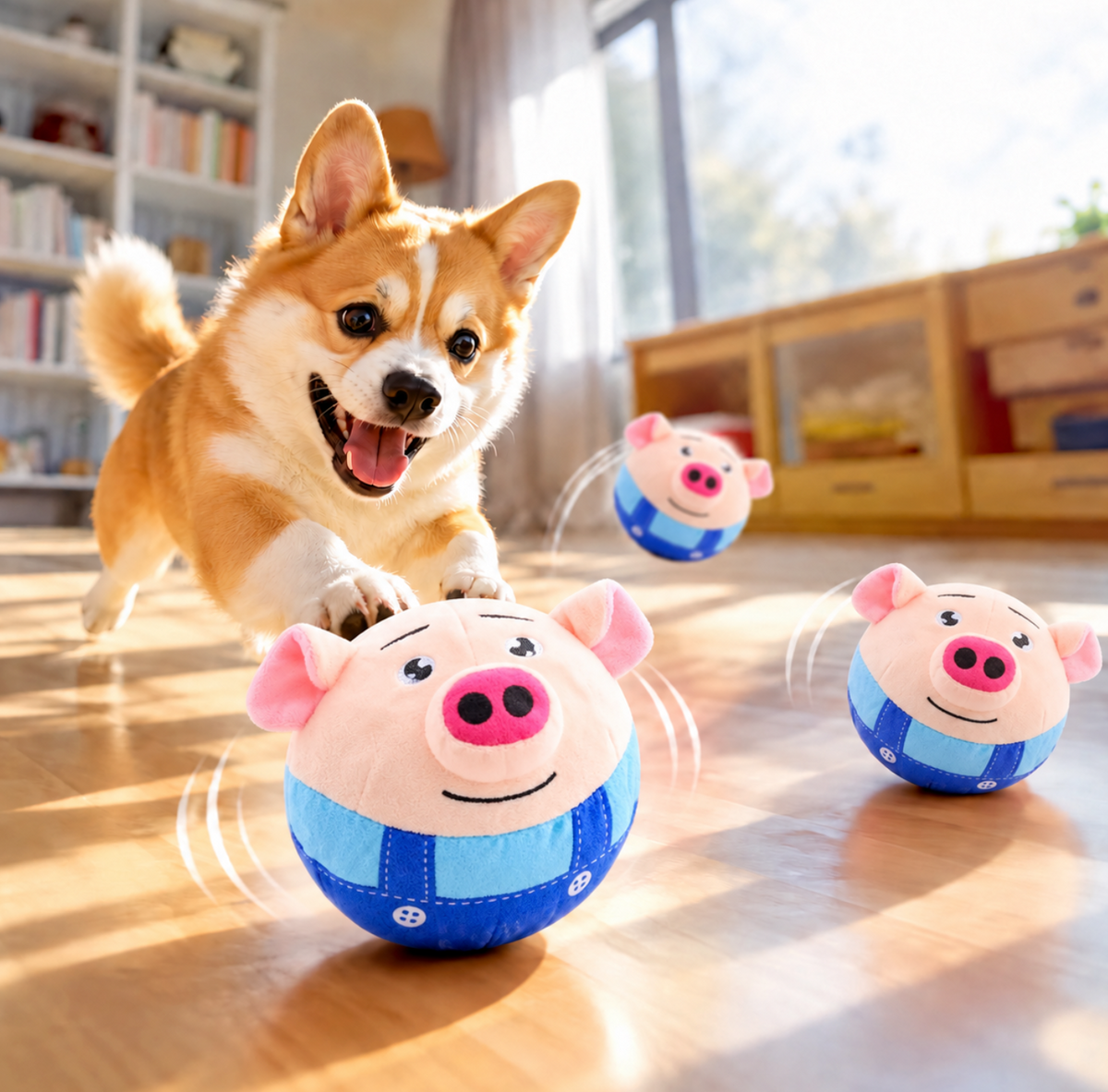 Cutius JumpJoy Rechargeable Interactive Bouncing Dog Toy