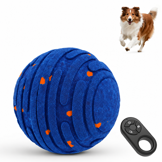 Smart Bounce Interactive Dog Ball – Rechargeable Remote-Control Toy